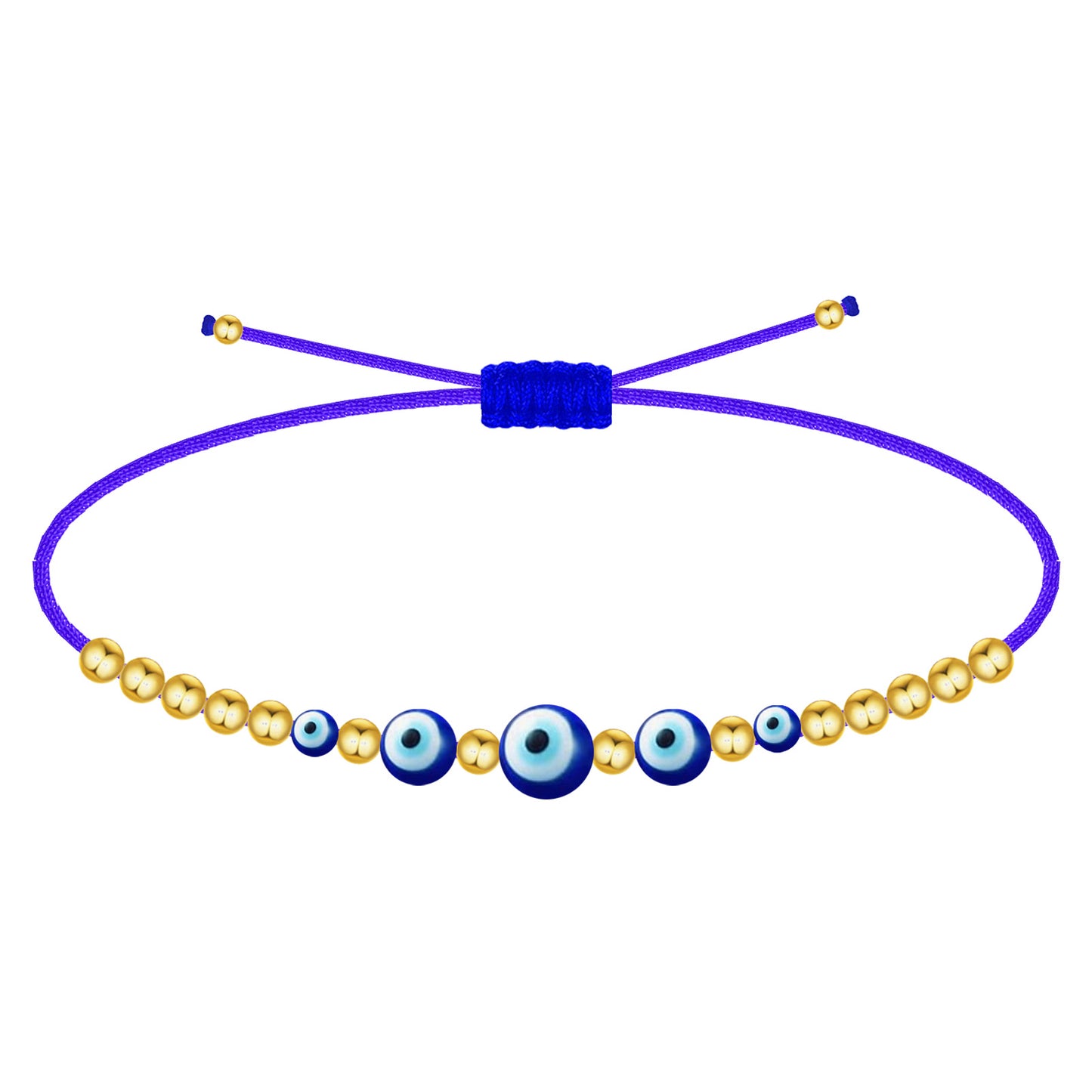 Pulsera Ojo Turco Acero Inoxidable | Amuleto contra la envidia y energías negativas + Regalo Pulsera 7 Nudos