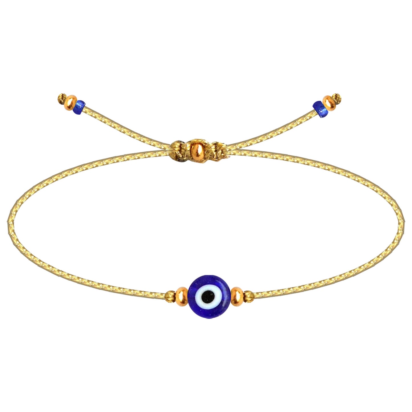 Pulsera Ojo Turco Acero Inoxidable | Amuleto contra la envidia y energías negativas + Regalo Pulsera 7 Nudos