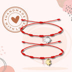 Pack 2 Pulseras 7 Nudos con Puzle - Regalo San Valentín Pareja - Acero diseño