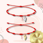 Pack 2 Pulseras 7 Nudos de la Amistad "best Friends" - Acero acabado