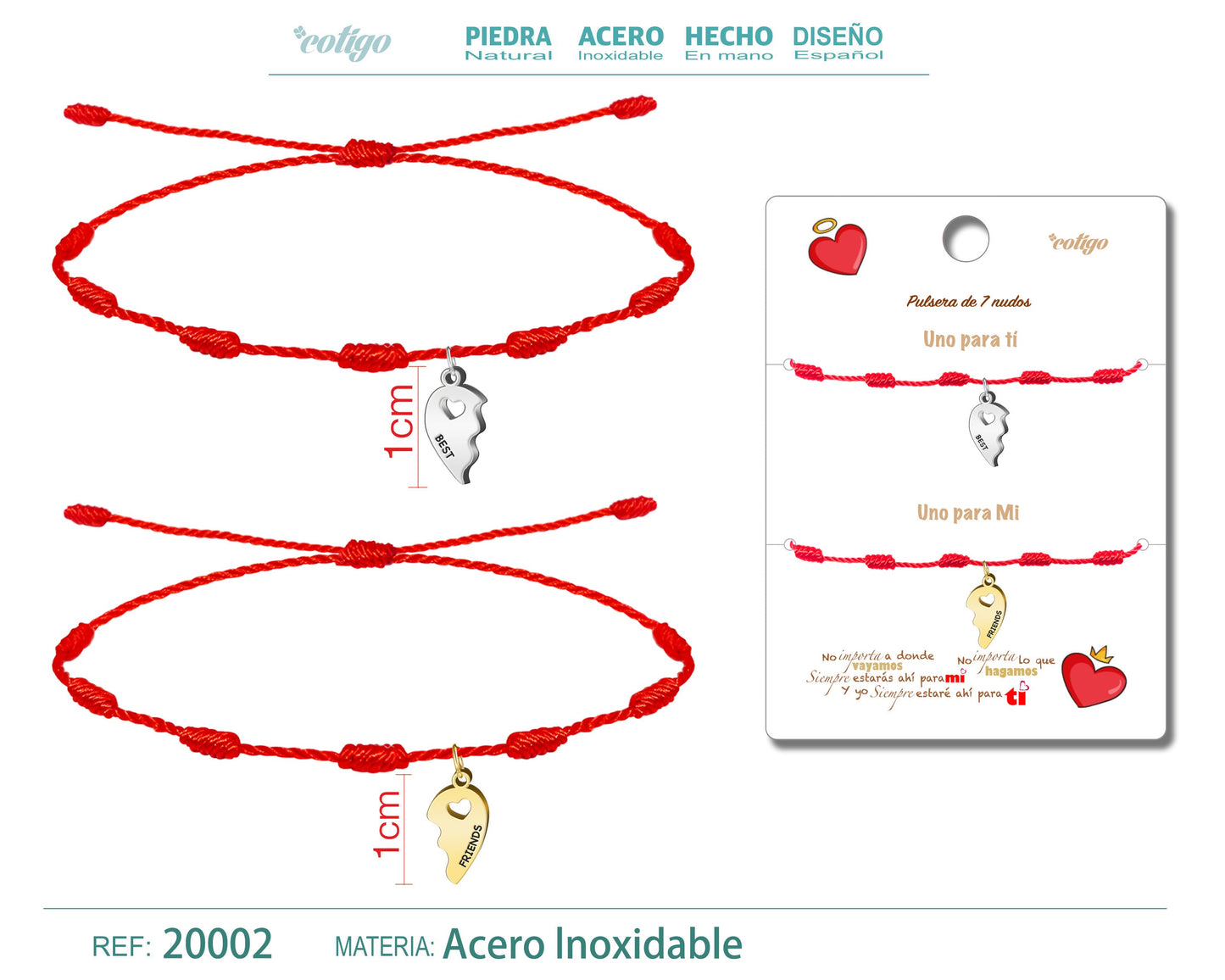 pulsera de 7 nudos