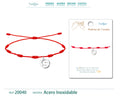 Pulsera 7 Nudos con letra S color Plateado cotigo