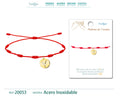Pulsera 7 Nudos con letra Y color Dorado cotigo