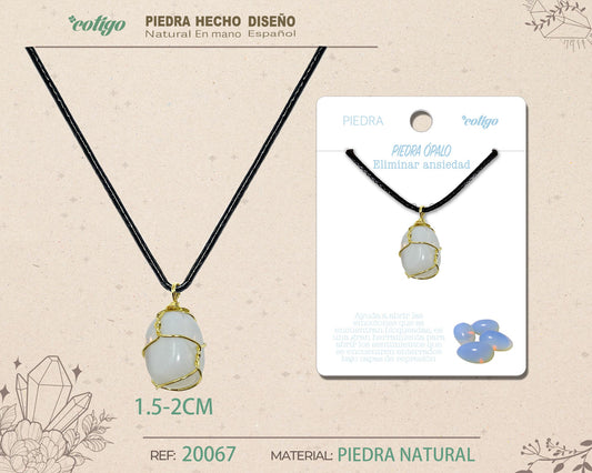 Colgante piedra natural- Opalina