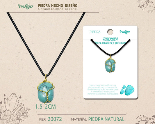 Colgante piedra natural- Turquesa