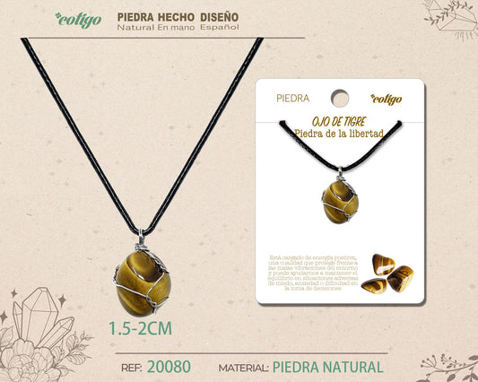 Colgante piedra natural- Ojo turco
