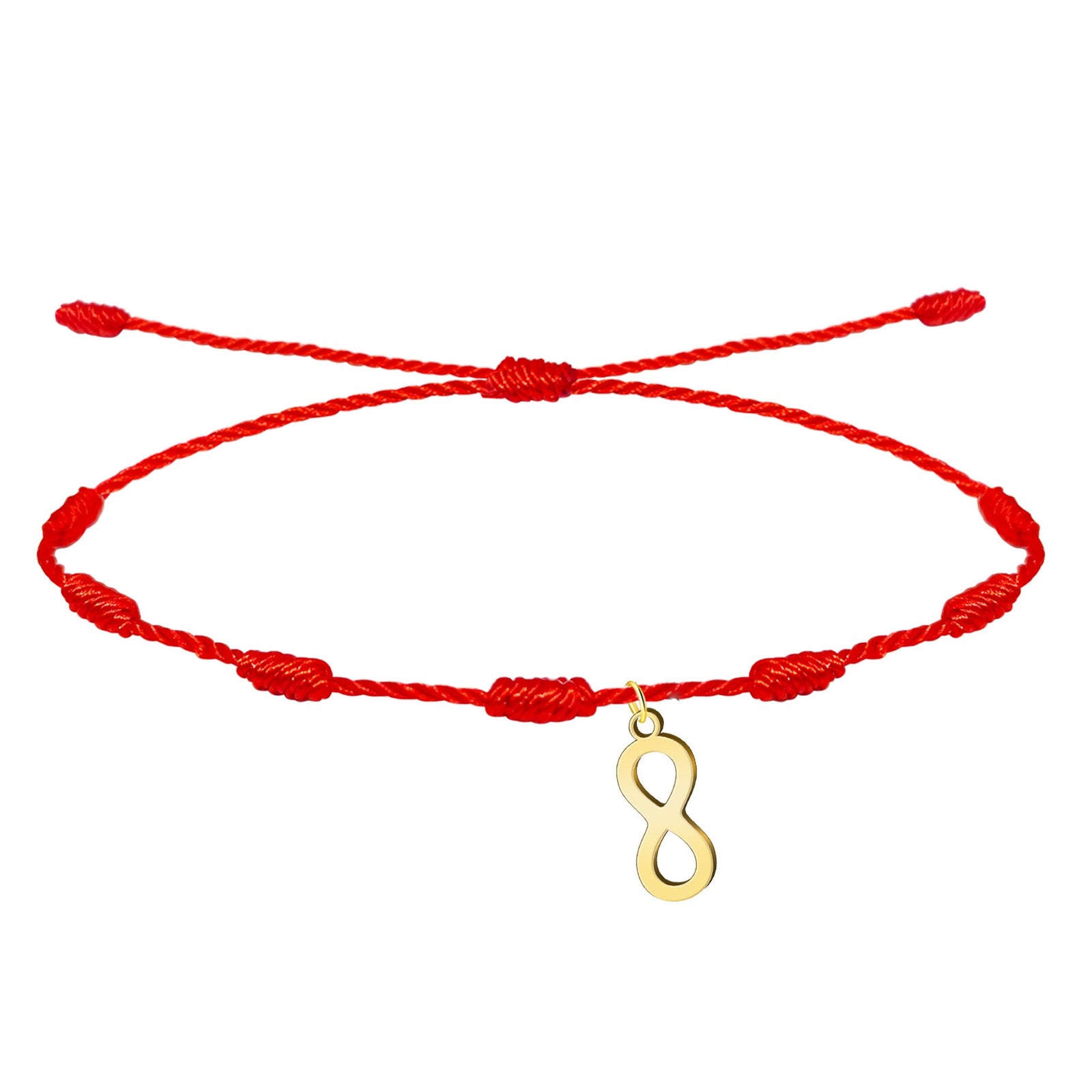 Pulsera 7 Nudos con Símbolo de Infinito detalle