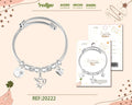 Brazalete con Oso Acero para Deseo: PAZ - cotigo