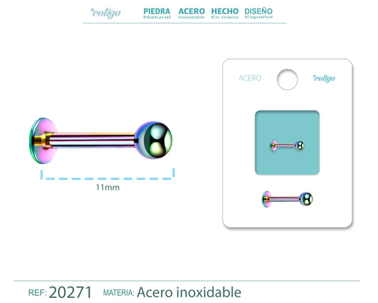 pirercing Acero Multicolor