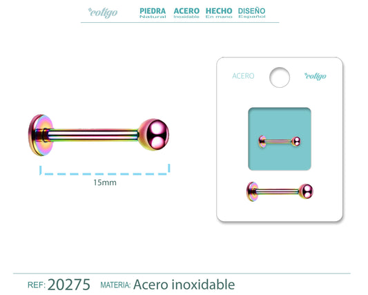 pirercing Acero Multicolor