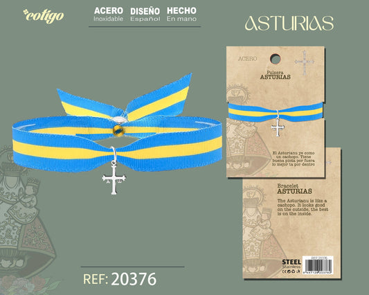 Pulsera con Curz de la Victoria Acero Plateado