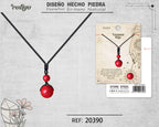 Colgante de Turquesa rojo de bola 14mm - cotigo