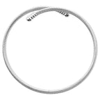 Brazalete Malla Flexible en Acero Inoxidable en acabado plateado – vista principal del diseño malla flexible