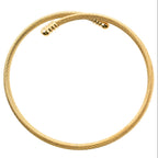 Brazalete Malla Flexible en Acero Inoxidable en acabado dorado – vista principal del diseño malla flexible