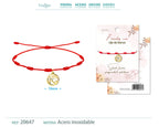 Pulsera 7 nudos con Ojo de Horus color Dorado - cotigo