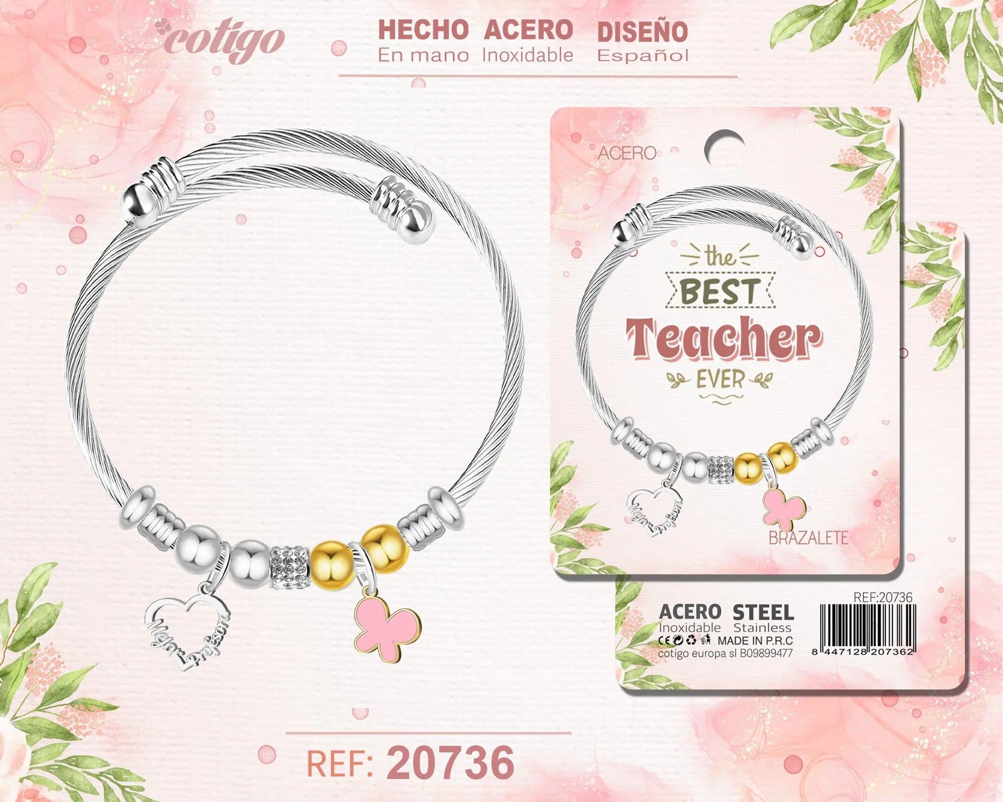 Brazalete Acero para Profesora - cotigo