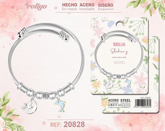 Brazalete Acero con: Bruja
