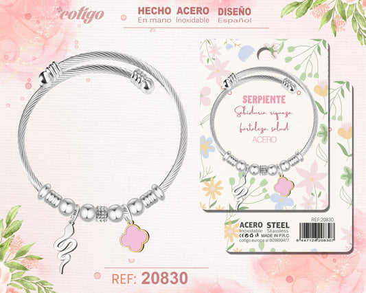 Brazalete Acero con: Serpiente