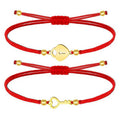 Pulsera de Hilo Encerado con Llave y Candado en Acero Inoxidable – vista principal