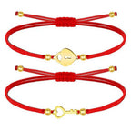 Pulsera de Hilo Encerado con Llave y Candado en Acero Inoxidable – vista principal