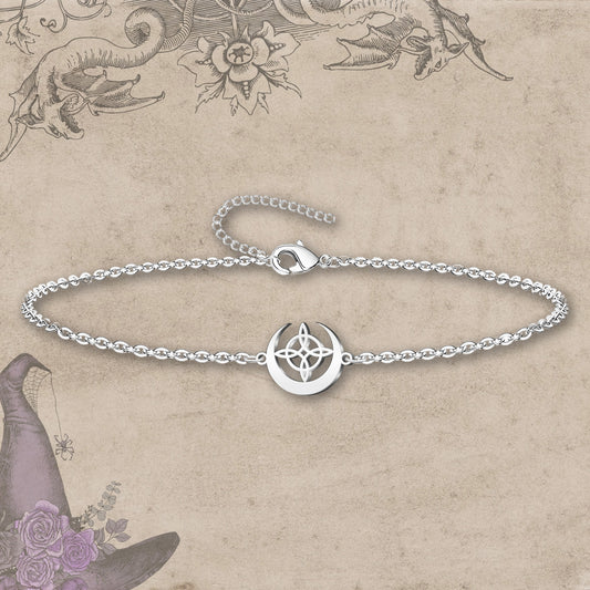 Pulsera Nudo bruja Acero Inoxidable color Plateado