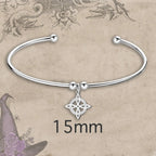 Brazalete Nudo de Bruja Acero Plateado acabado