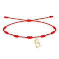 PULSERA 7 NUDOS CON SANTIAGO APÓSTOL ACERO DORADO