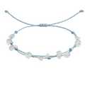 Pulsera Hilo encerado con Opalina - Piedra bruto Irregular cotigo