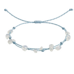 Pulsera Hilo encerado con Opalina - Piedra bruto Irregular cotigo