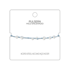 Pulsera Hilo encerado con Opalina - Piedra bruto Irregular cotigo