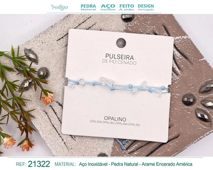 Pulsera Hilo encerado con Opalina - cotigo
