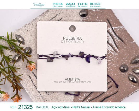 Pulsera Hilo encerado con Amatista