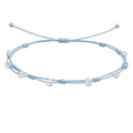 Pulsera Hilo encerado con Opalina - Bolitas minerales cotigo