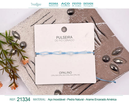 Pulsera Hilo encerado con Opalina - cotigo