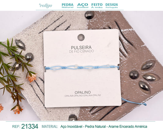Pulsera Hilo encerado con Opalina