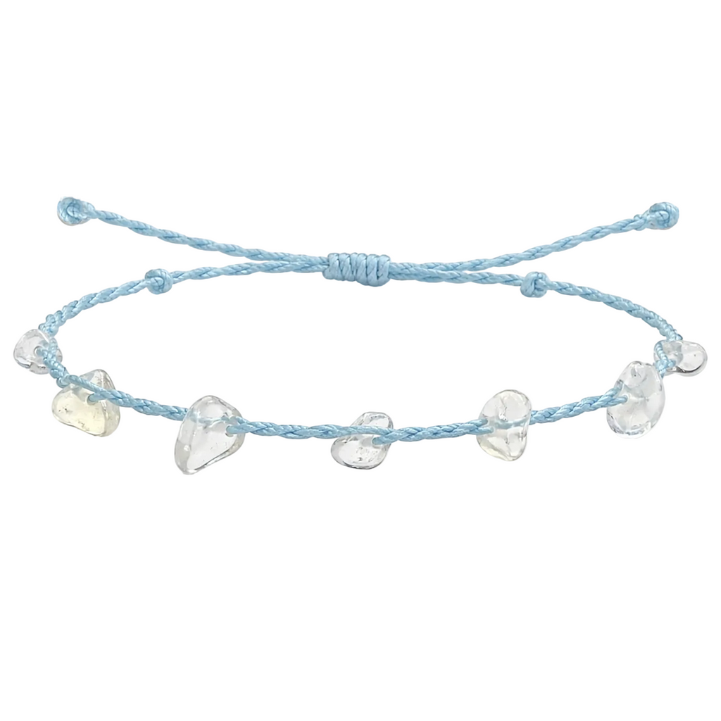 Pulsera Hilo encerado con Opalina - Chips de piedra cotigo