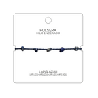 Pulsera Hilo encerado con Lapislázuli - Chips de piedra cotigo