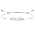 Pulsera Hilo encerado con Opalina - Piedra en bruto cotigo