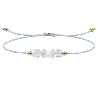 Pulsera Hilo encerado con Opalina - Piedra en bruto