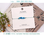 Pulsera Hilo encerado con Turquesa - cotigo