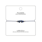 Pulsera Hilo encerado con Lapislázuli - Piedra en bruto cotigo