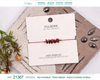 Pulsera Hilo encerado con Jaspe roo - cotigo