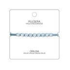 Pulsera Hilo encerado con Opalina - Cuentas de Piedras Naturales cotigo