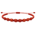 Pulsera Hilo encerado con Carneola - Cuentas de Piedras Naturales cotigo