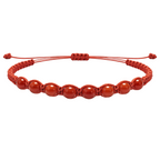 Pulsera Hilo encerado con Carneola - Cuentas de Piedras Naturales cotigo