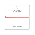 Pulsera Rosa Pastel "Esencia" - Hilo Trenzado Minimalista Ajustable cotigo