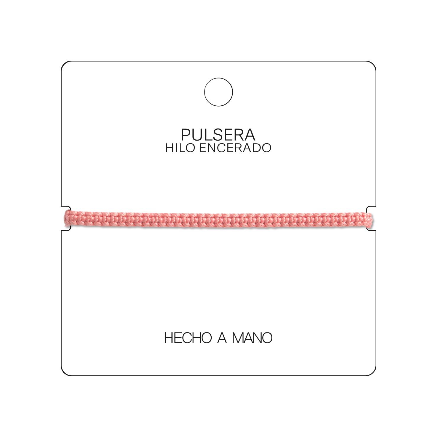 Pulsera Rosa Pastel "Esencia" - Hilo Trenzado Minimalista Ajustable cotigo