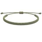 Pulsera Verde "Esencia" - Hilo Trenzado Minimalista Ajustable cotigo