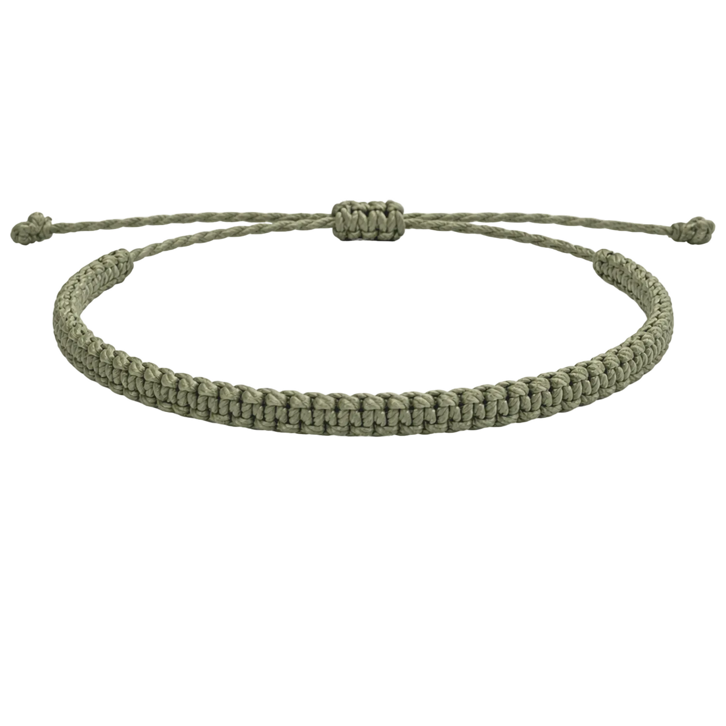 Pulsera Verde "Esencia" - Hilo Trenzado Minimalista Ajustable