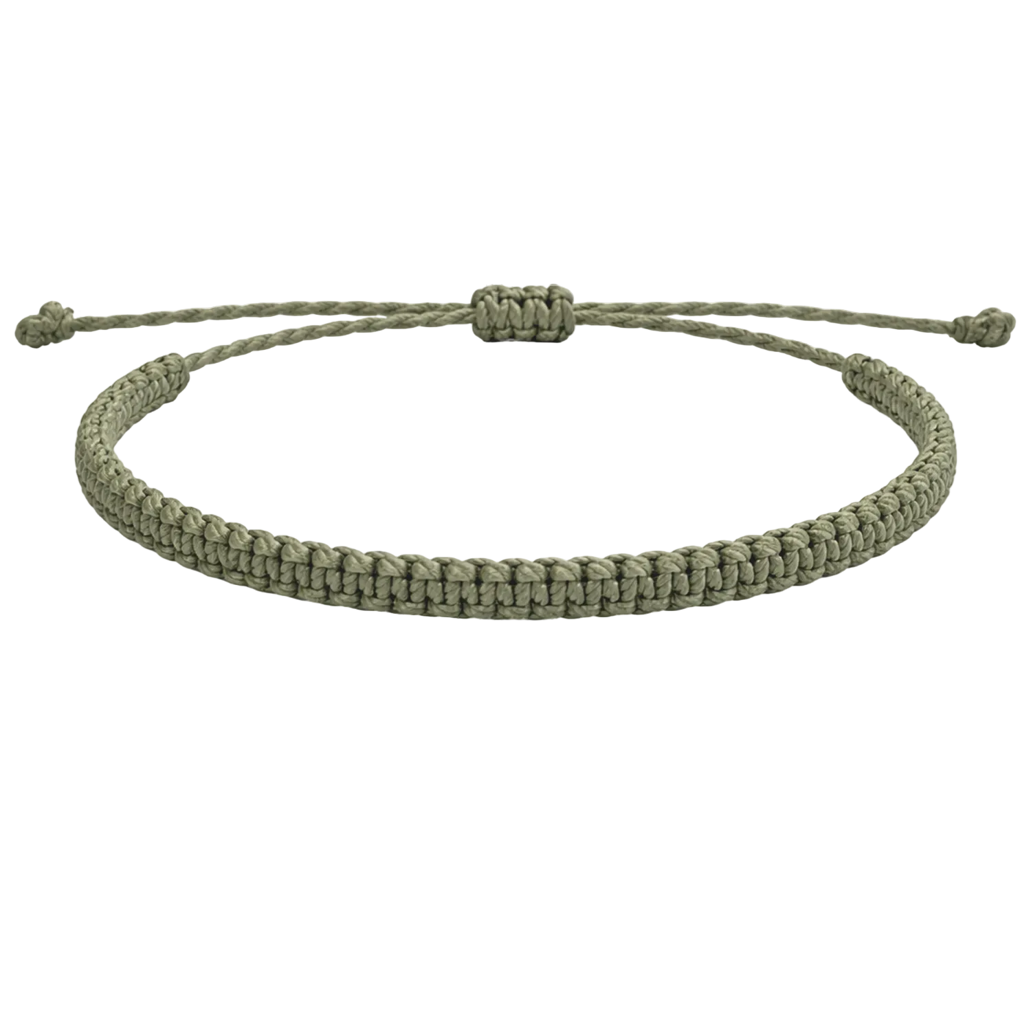 Pulsera Verde "Esencia" - Hilo Trenzado Minimalista Ajustable cotigo